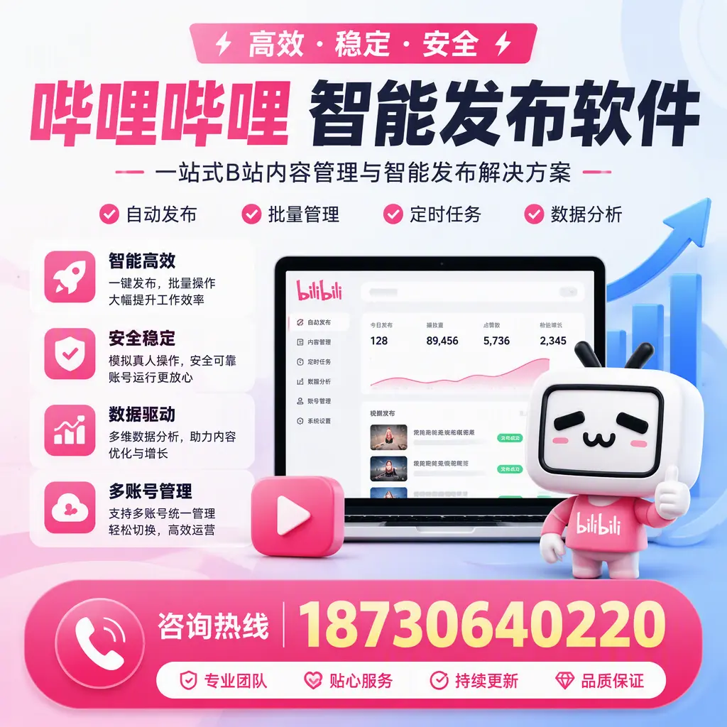 哔哩哔哩智能发布软件适用场景分析：在 白沙 的最佳实践